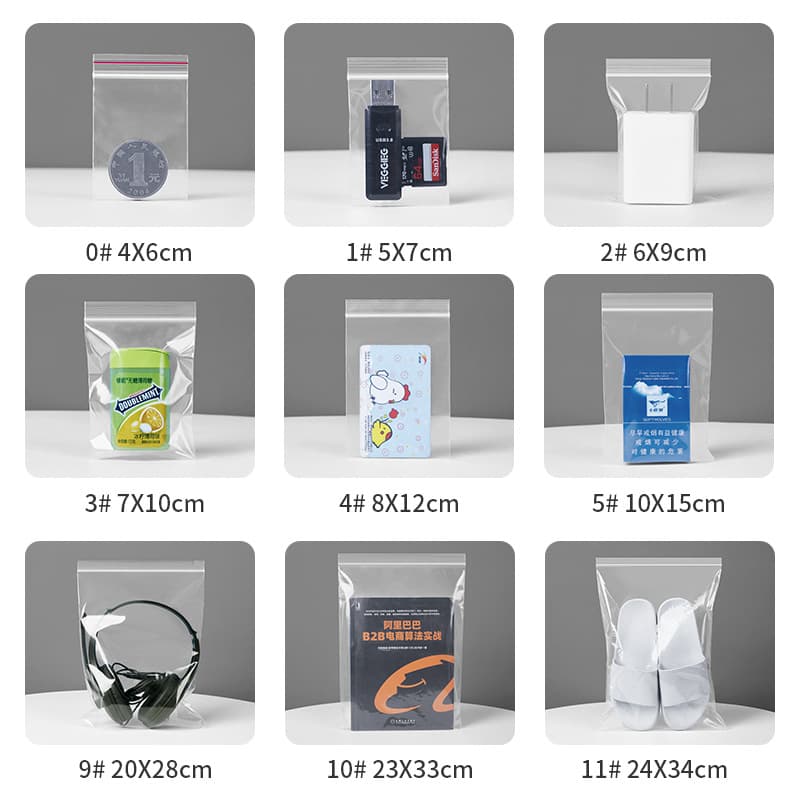 [Plastic Ziploc bag Jewelry,Daily necessities packaging bag] 3