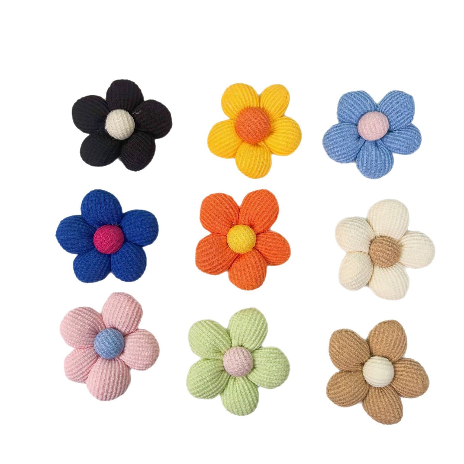 Cotton accessory, brooch solar-powered, accessories, bag, flowered, DIY 5