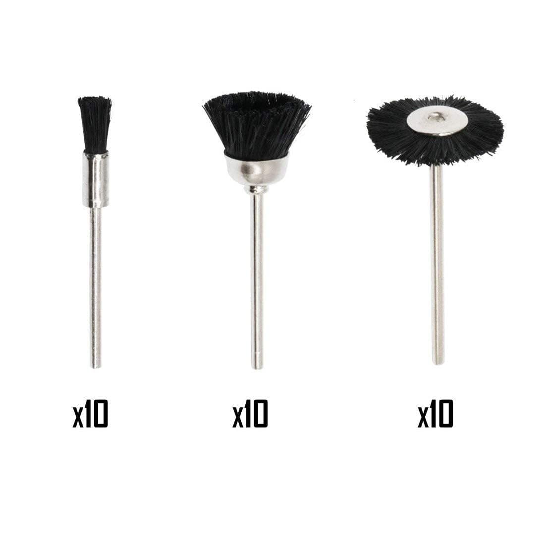 Nylon plastic brush, accessory walnut, accessories, tools set 2