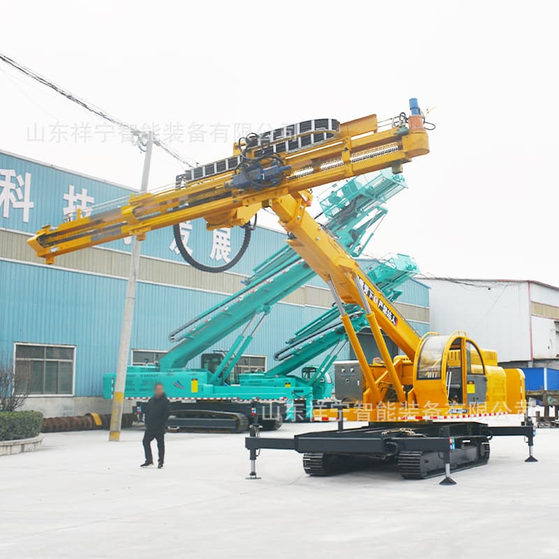 Single-arm tunnel drilling rig crawler tunnel 360° rotary drilling machine mountain foundation pit support anchor drilling machine 3