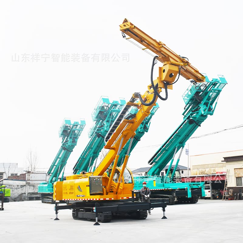 Single-arm tunnel drilling rig crawler tunnel 360° rotary drilling machine mountain foundation pit support anchor drilling machine 4