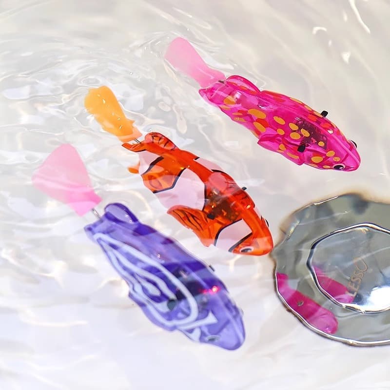 Induction glowing electric children's realistic fishes play in water for swimming, pet 4