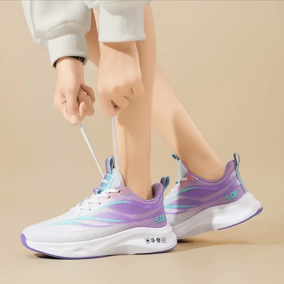 2026 New Spring and Summer Sports Shoes for Men and Women Couples Lightweight Shock-absorbing Shoes for High School Entrance Examination and College Entrance Examination Students Running Thickened Wom