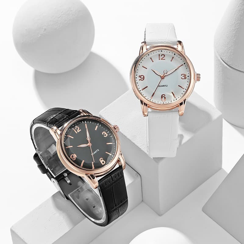 Two-color dial, quartz watches, belt, swiss watch, high-quality style 3