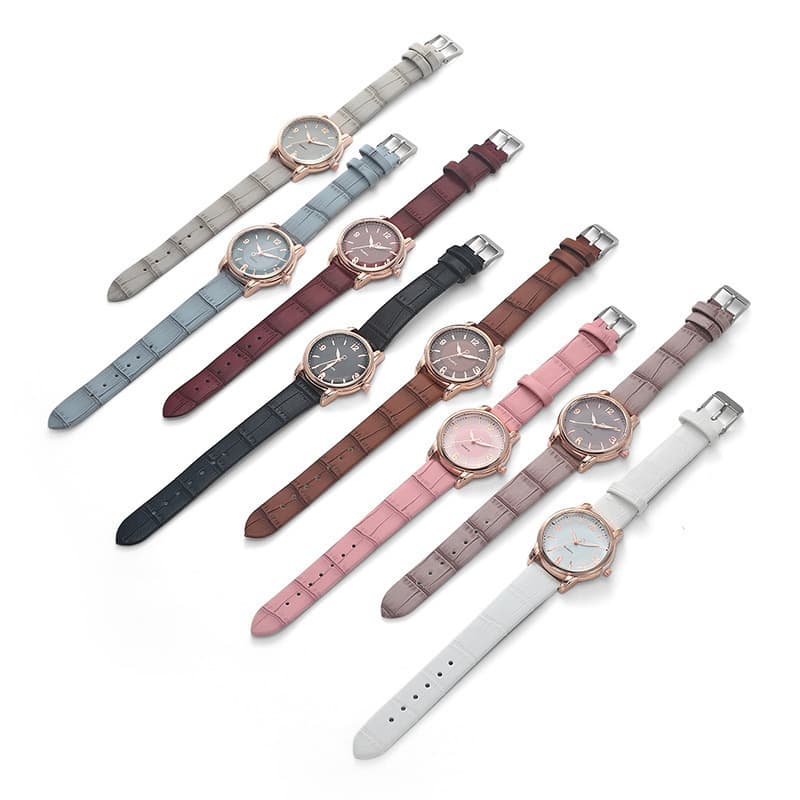 Two-color dial, quartz watches, belt, swiss watch, high-quality style 5