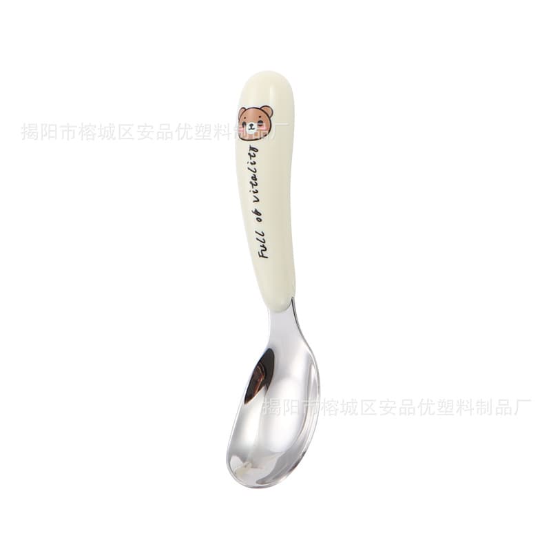 Children's handheld set stainless steel, creative highchair, tableware for feeding, with your logo imprint, Birthday gift 5