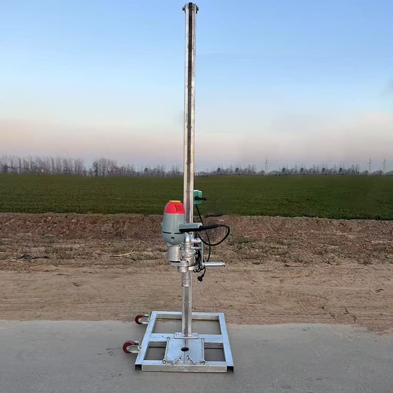 Vertical 220V household well drilling machine Portable small drilling equipment Household two-item electric water well drilling machine 3