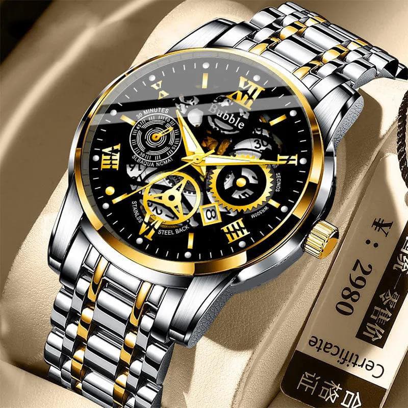 Trend high-end universal quartz waterproof men's watch, light luxury style, fully automatic