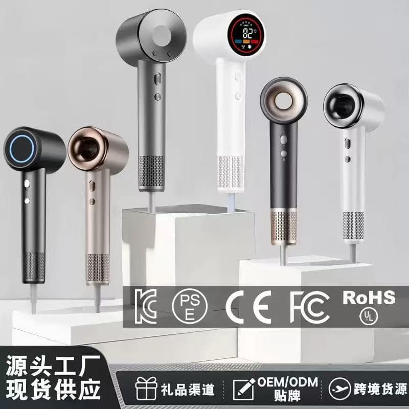 High-speed hair dryer for household high-wind negative ion hair drying high-power hair salon hair dryer factory direct supply cross-border