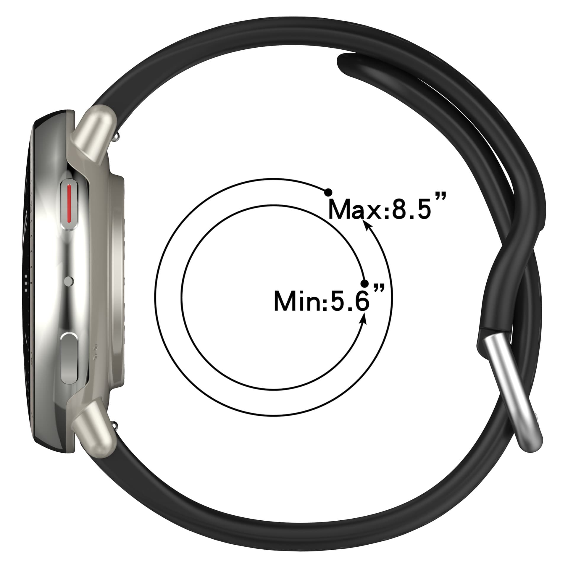 Suitable for Huami Amazfit Acitve2 hole silicone strap Samsung Huawei universal breathable sports 5
