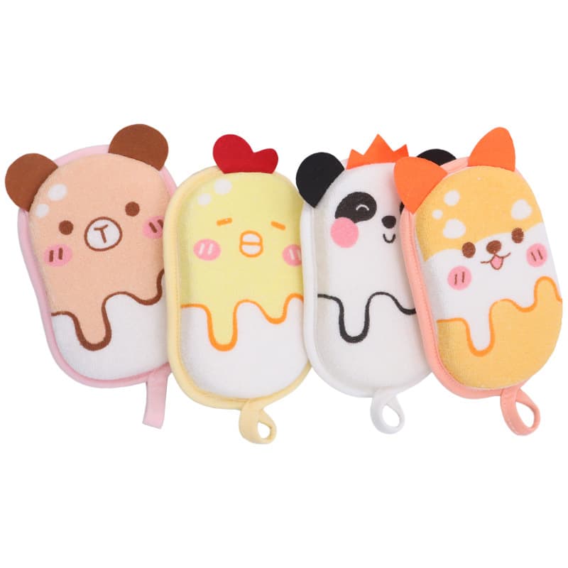 Children's bath sponge for bathing for new born, bath accessories 5