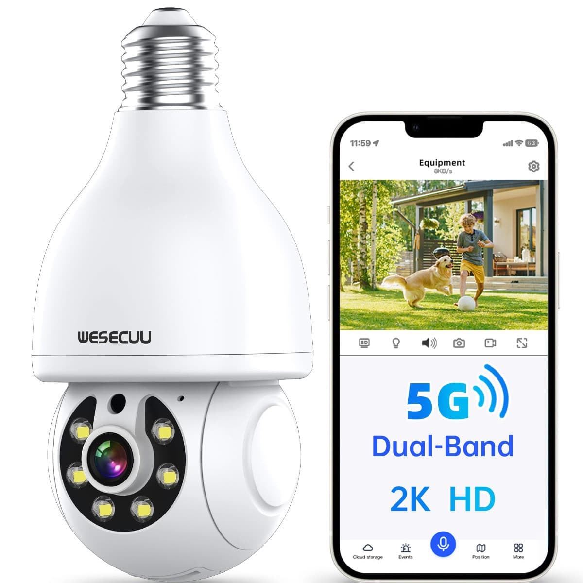 Bulb for home use, videocamera, safe monitor, CCTV camera 2