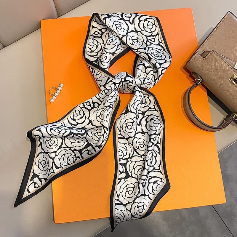 Universal summer handkerchief, black scarf, shirt, hair band, tie, suitable for spring and autumn, with neck protection 2