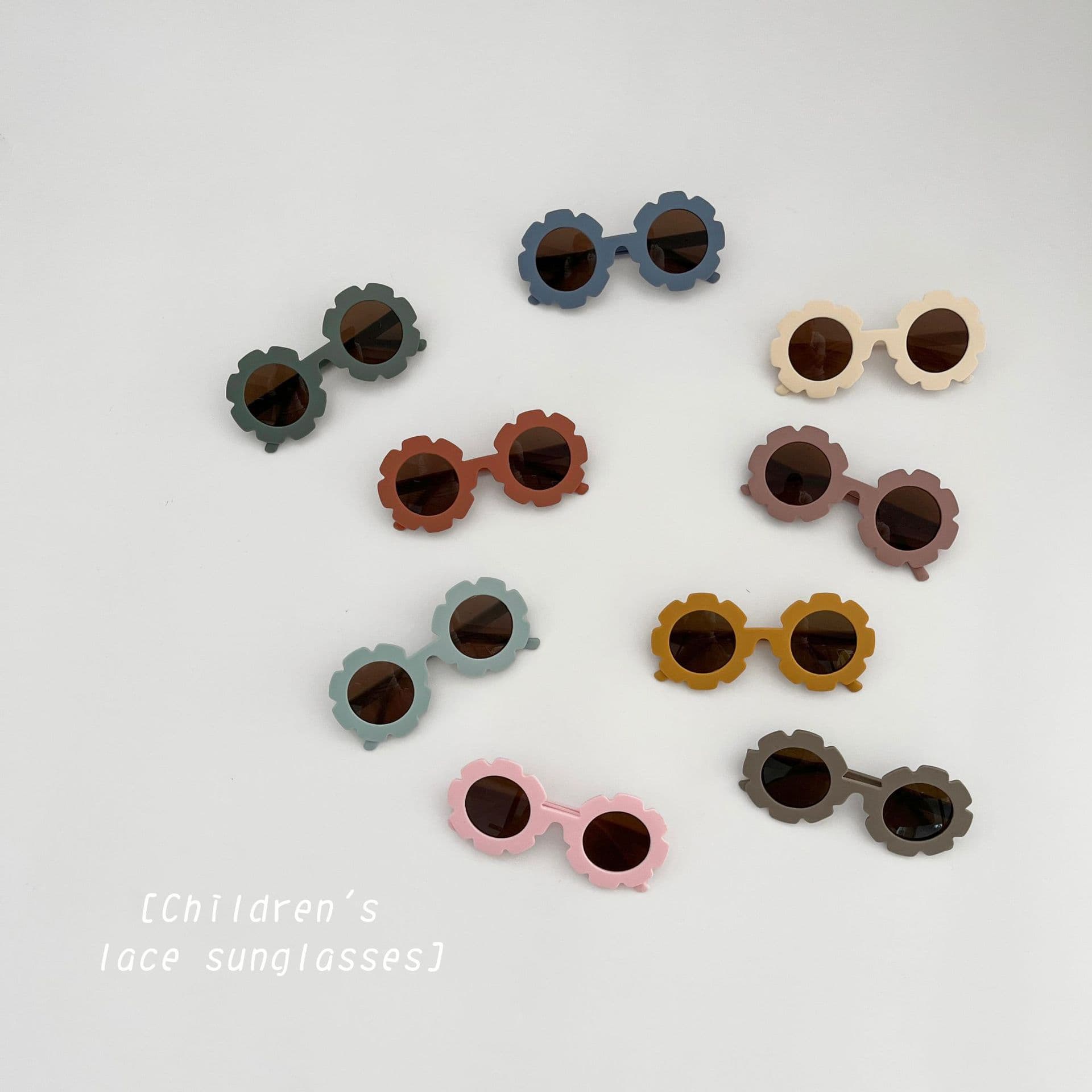 Brand children's retro matte glasses solar-powered, sunglasses 2