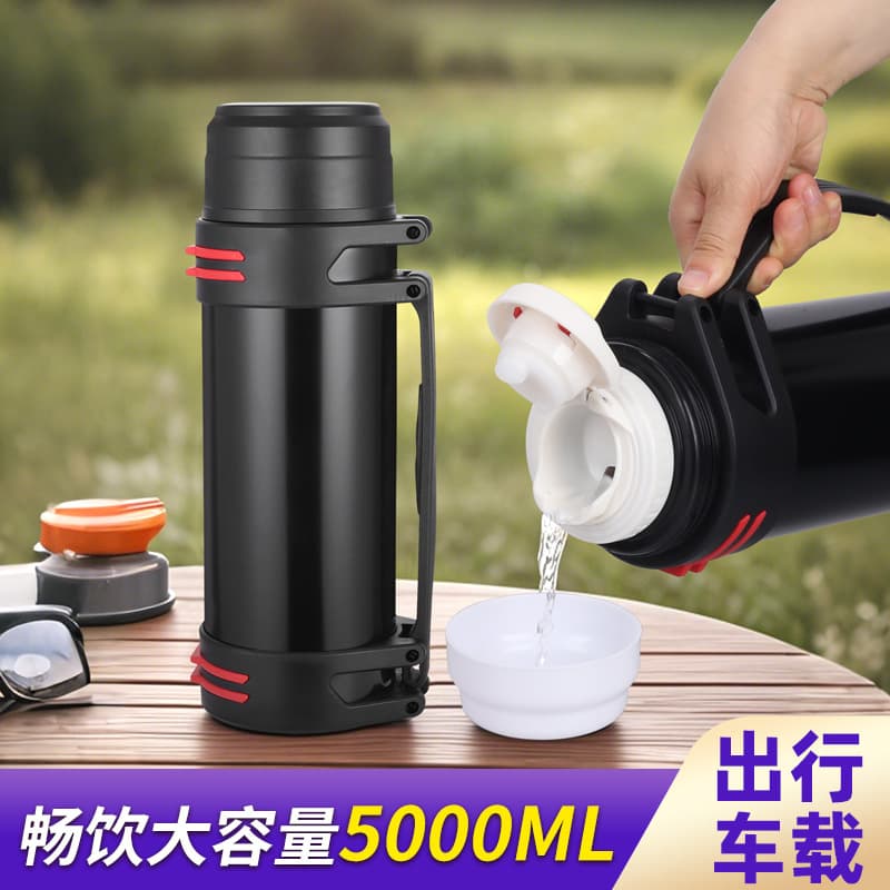 Capacious thermos stainless steel for traveling, teapot, 304 volume, Birthday gift 3