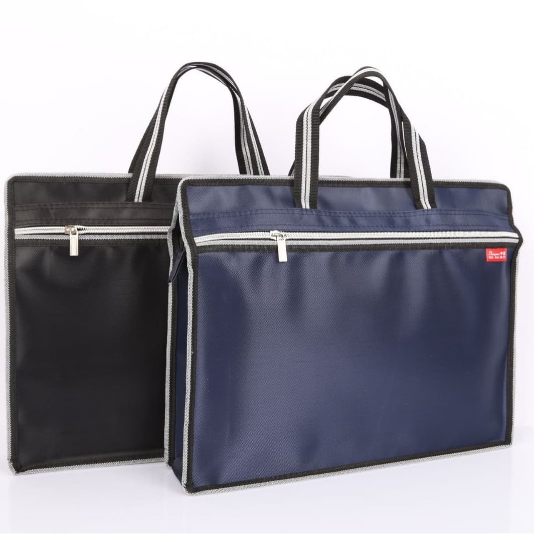 Hand-in-hand business briefcase men's hand-in-hand file bag Zipper-style multi-layer hand-in-hand file briefcase meeting bag 2
