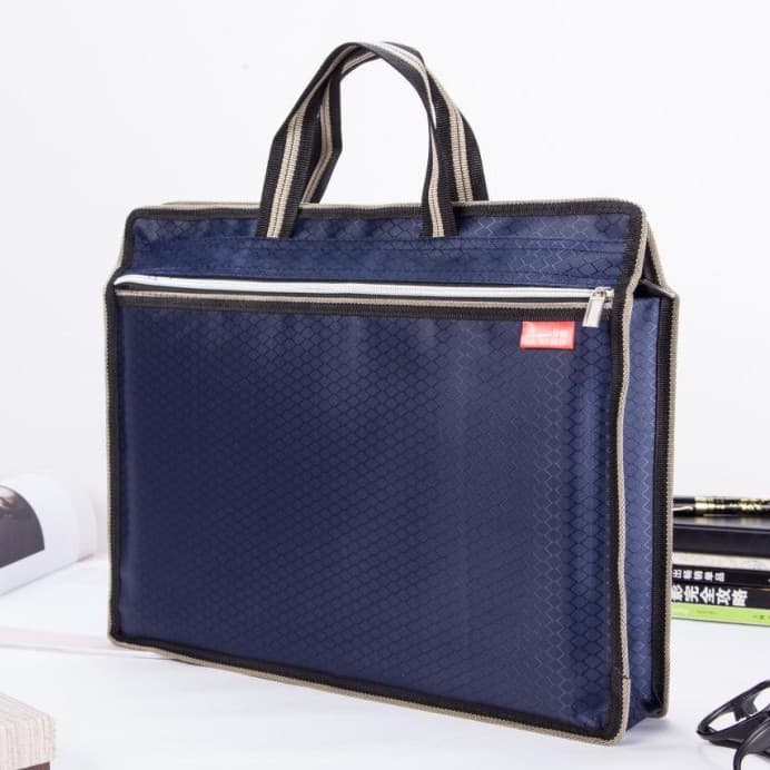 Hand-in-hand business briefcase men's hand-in-hand file bag Zipper-style multi-layer hand-in-hand file briefcase meeting bag 3