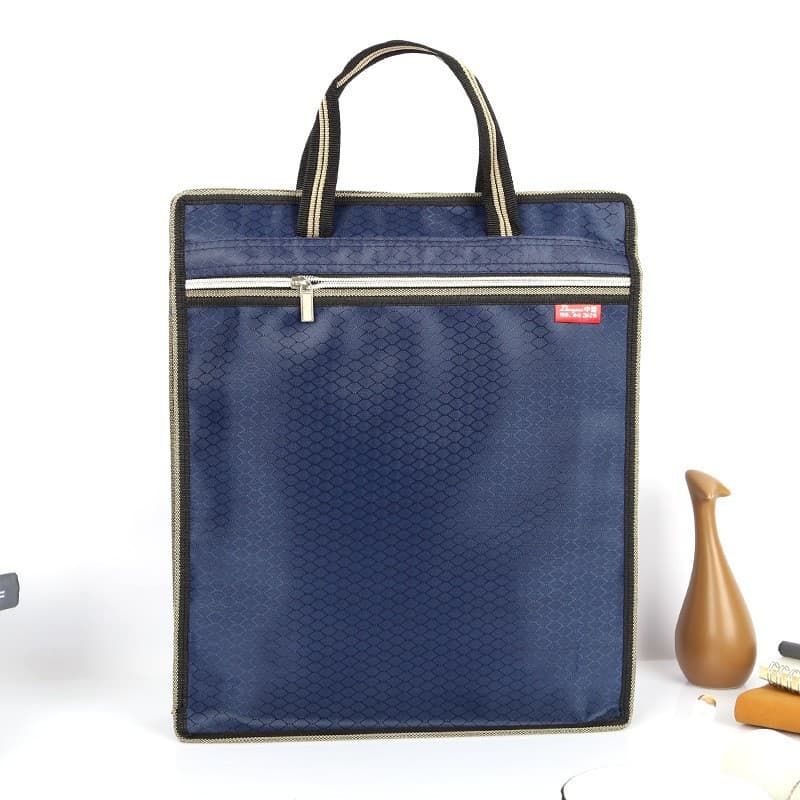 Hand-in-hand business briefcase men's hand-in-hand file bag Zipper-style multi-layer hand-in-hand file briefcase meeting bag 4