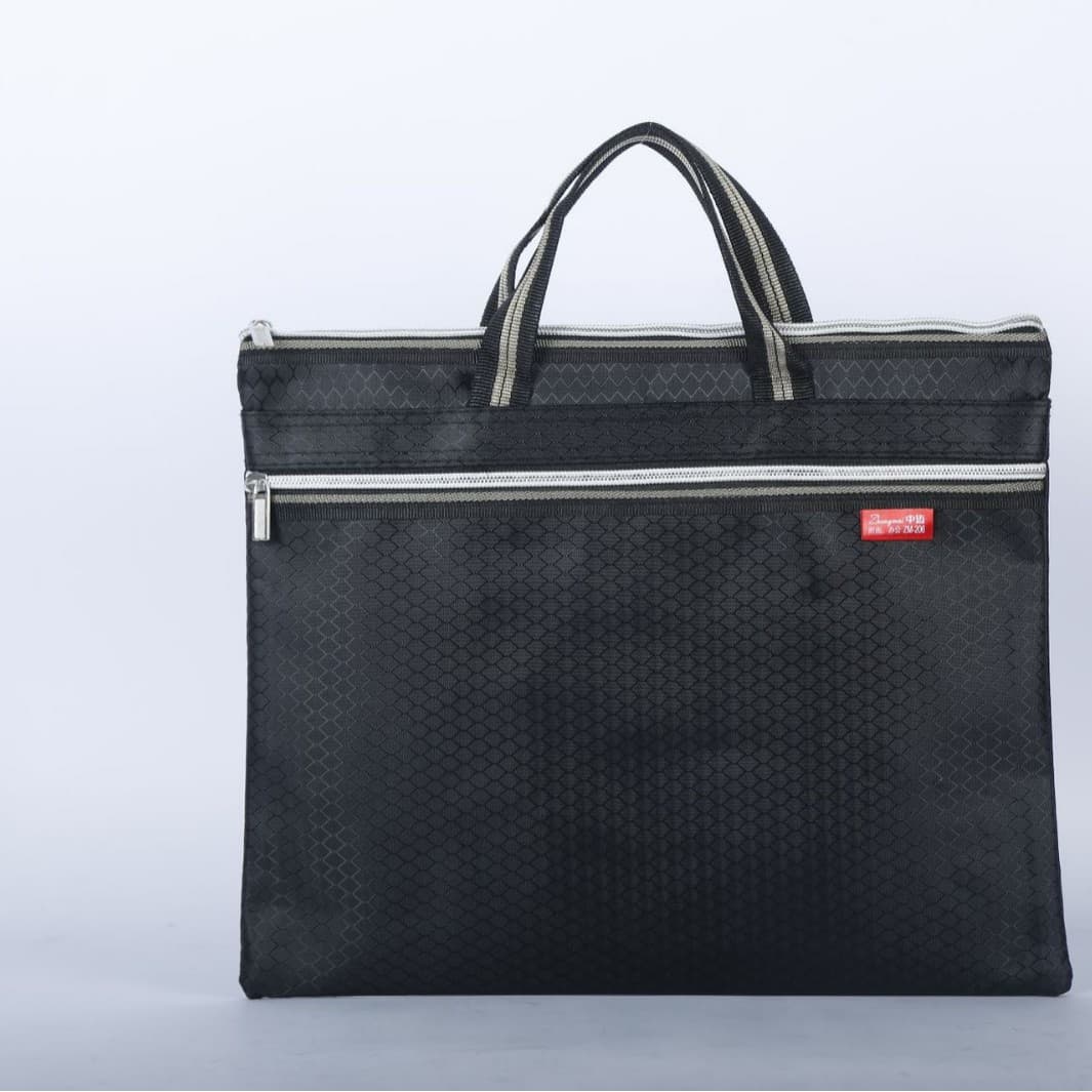 Hand-in-hand business briefcase men's hand-in-hand file bag Zipper-style multi-layer hand-in-hand file briefcase meeting bag 5