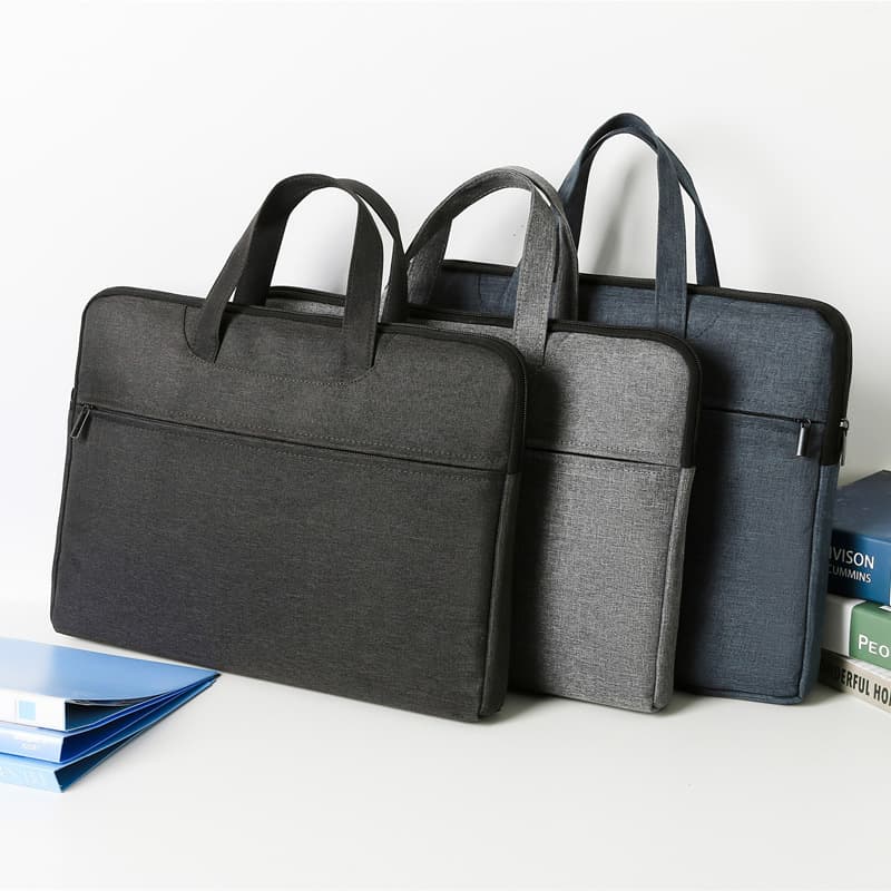 Hand-in-hand business briefcase men's hand-in-hand file bag Zipper-style multi-layer hand-in-hand file briefcase meeting bag