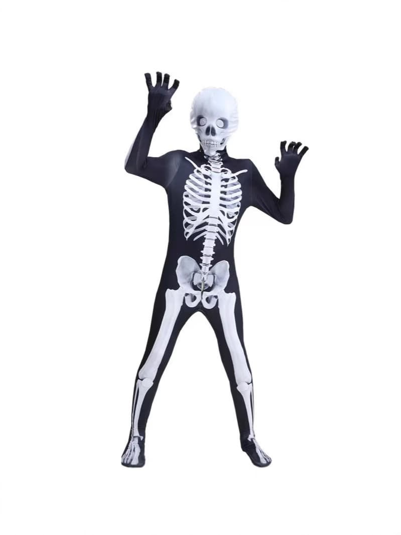 Skeleton, physiological suit, halloween, cosplay, tight 2