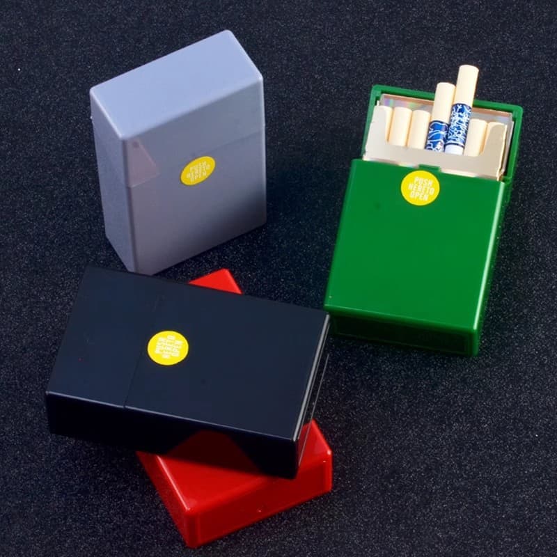 Automatic bullet covering cigarette box 20 stored hard and hard general flip plastic cigarette protective shell protection shell moisture -proof anti -pressure cigarettes 1
