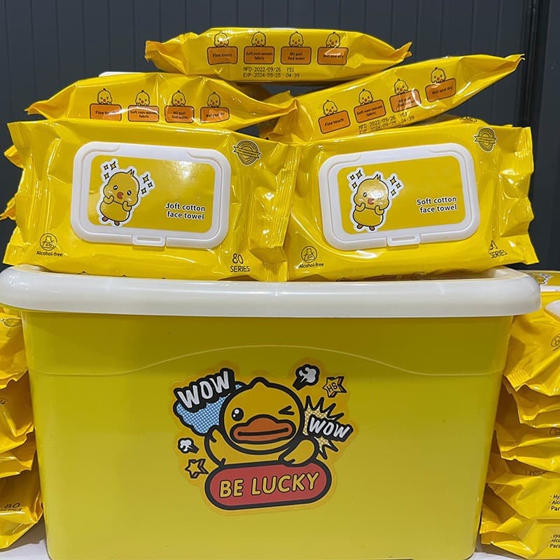 B.Duck, children's grabber, wipes, handheld storage box, storage system, bee 2