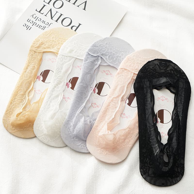 Tide, lace tights, invisible summer thin silicone non-slip socks 2