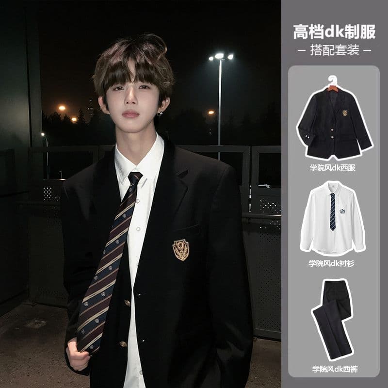 Japanese school skirt, uniform, classic suit for students