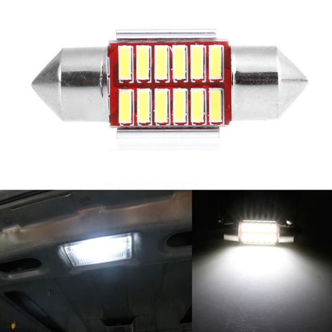 Car roof light car light led double tip light decoding canbus36MM401412SMD license plate light indoor light 4
