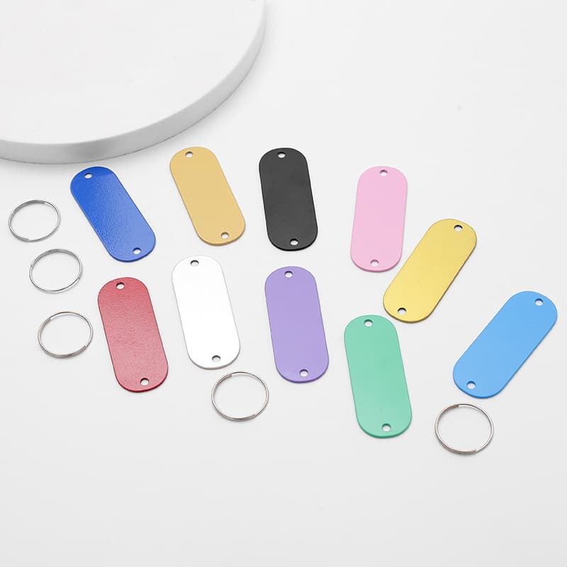 Stainless steel oblong color dog brand cat pet anti-lost brand DIYlogo stainless steel color sticker 2