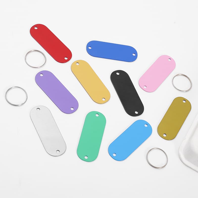 Stainless steel oblong color dog brand cat pet anti-lost brand DIYlogo stainless steel color sticker 3