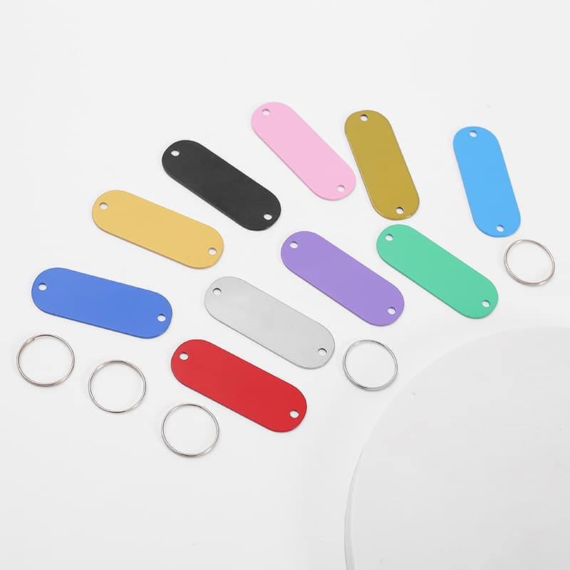 Stainless steel oblong color dog brand cat pet anti-lost brand DIYlogo stainless steel color sticker 1