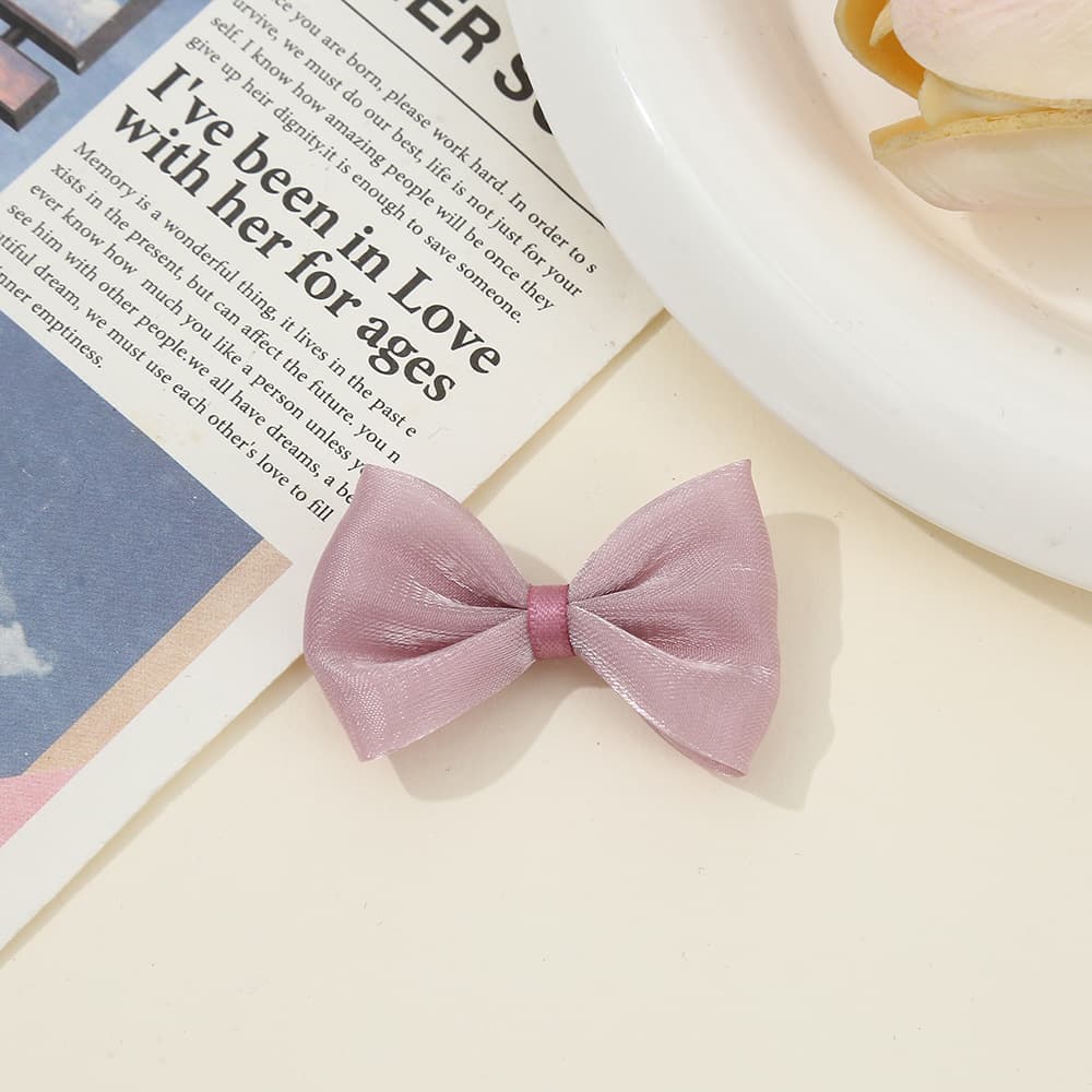 Trend accessories with bow, glossy bag, bow tie, hair accessory, DIY 2
