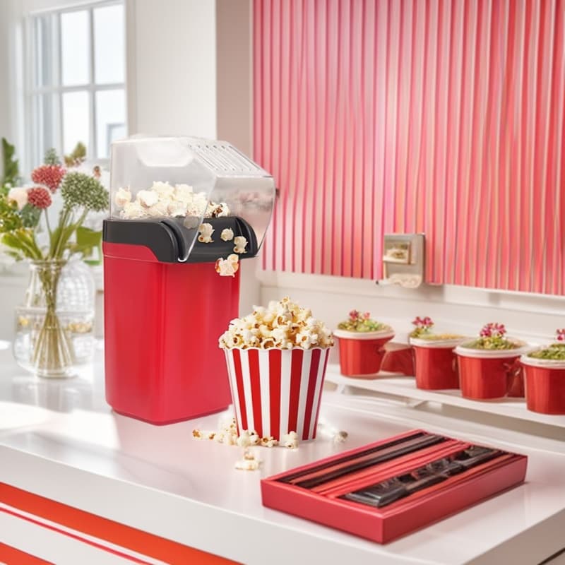 POPCORN MAKER cross -border home small mini -automatic children's bud rice flower ball popcorn machine 1