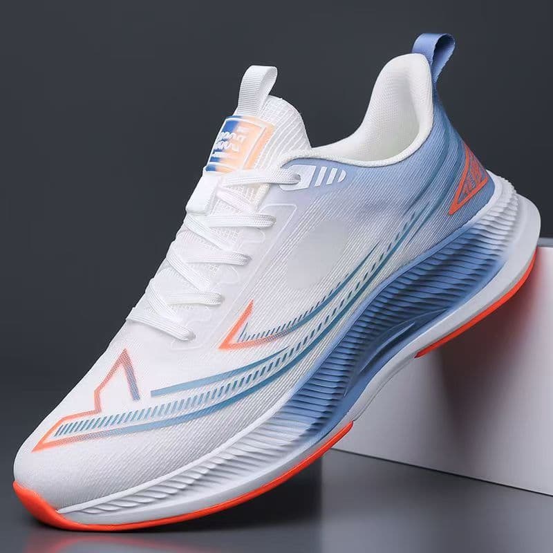 Men's shoes, summer breathable mesh sneakers, fashionable casual shoes, thick soles, lightweight non-slip sneakers, men's running shoes 3