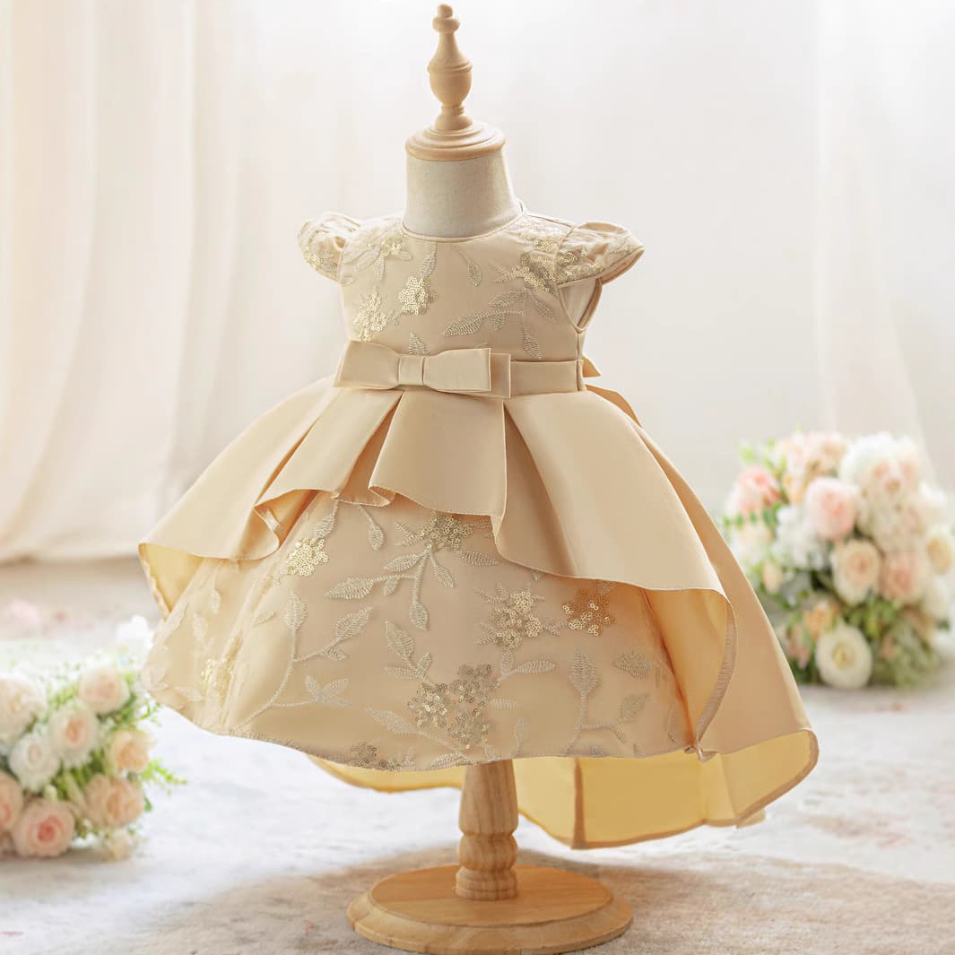 Girl's skirt, dress, mini-skirt, European style, Amazon, with short sleeve 4