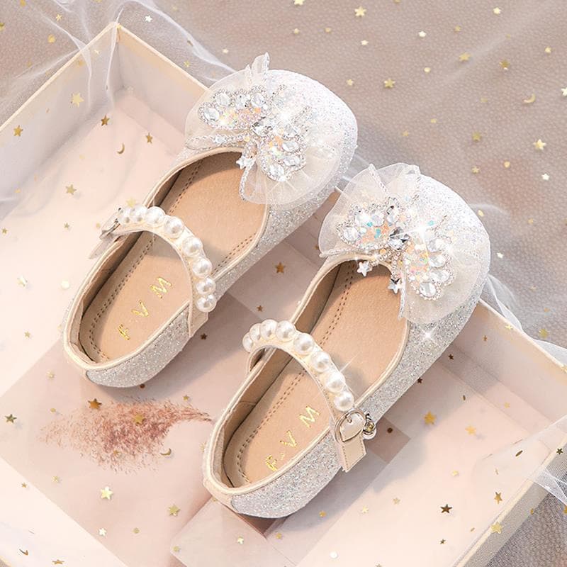 Children's autumn shiny shoes with rhinestones, princess style, Spring/Fall 2026 model 3