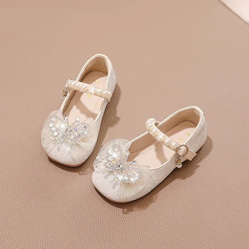 Children's autumn shiny shoes with rhinestones, princess style, Spring/Fall 2026 model 4