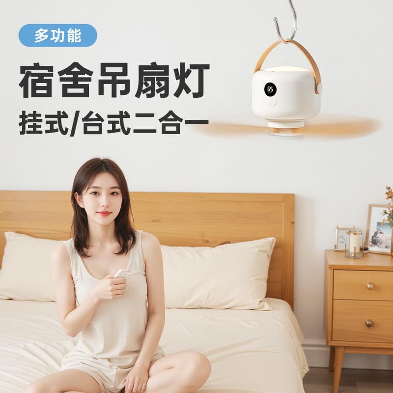 2025 new B02 remote control ceiling fan mosquito net bathroom camping small ceiling fan silent strong wind 2