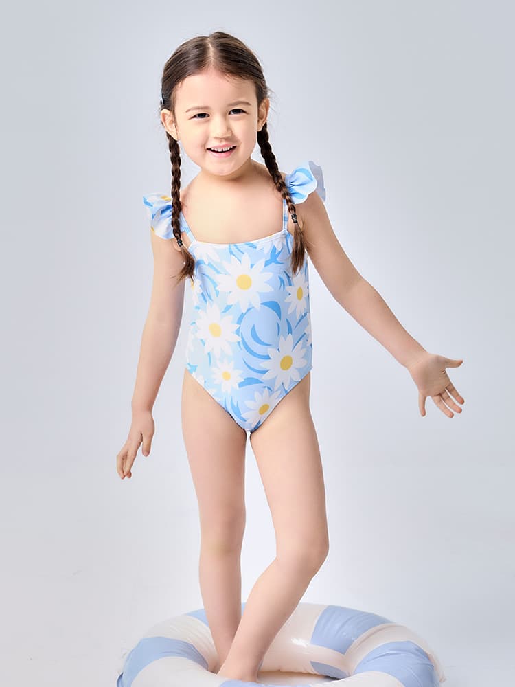 Fresh split swimwear, uniform, set, floral print 3