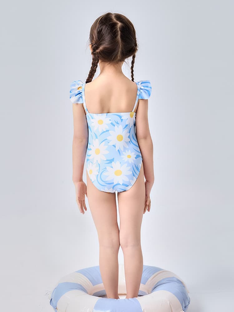 Fresh split swimwear, uniform, set, floral print 1