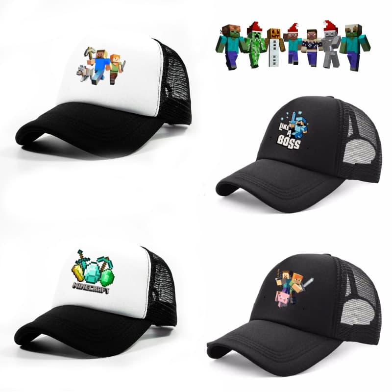 Hair mesh for students, travel sun hat for boys and girls, baseball cap for leisure 1