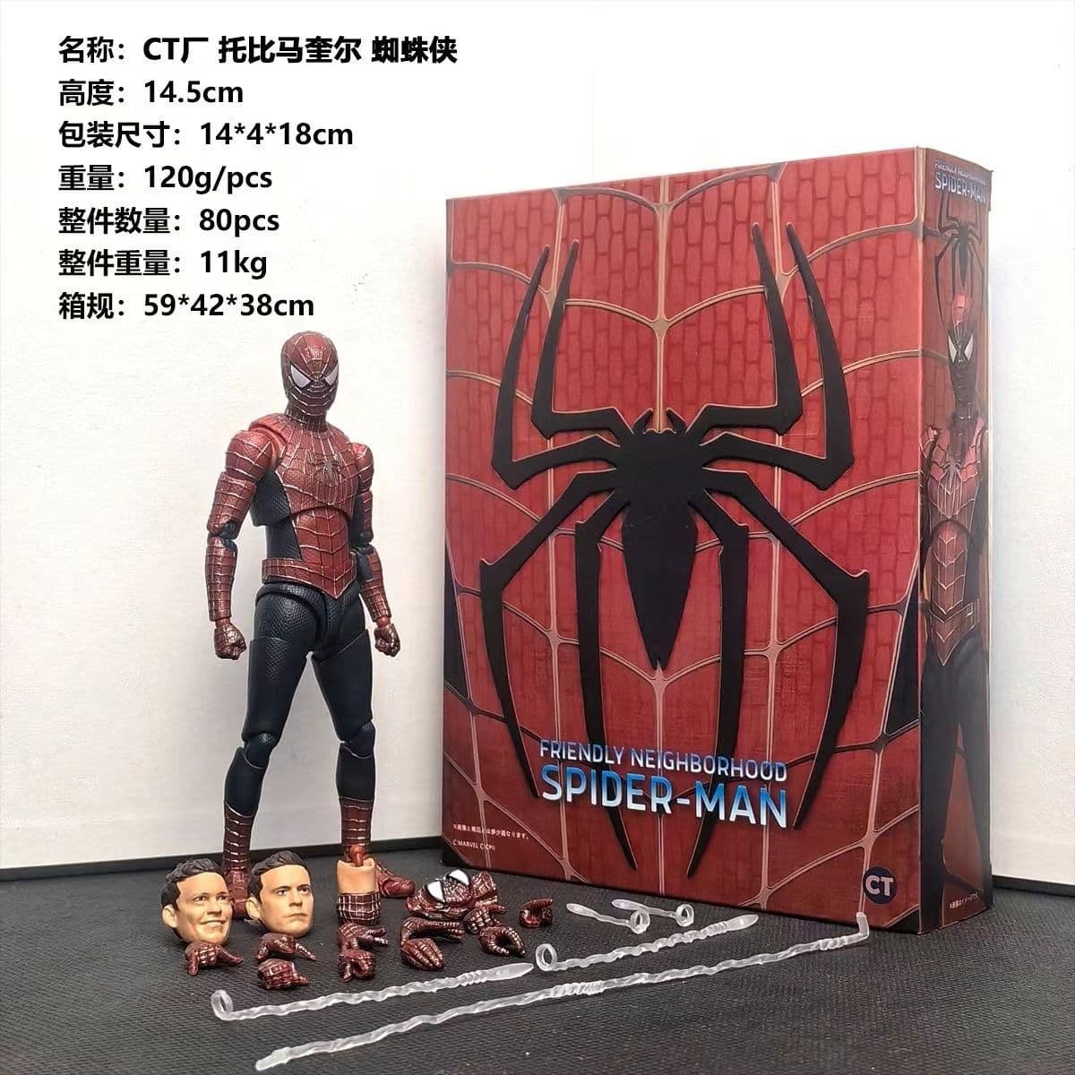 (Wholesale), movable minifigure, toy, doll, SHF, Spiderman 4