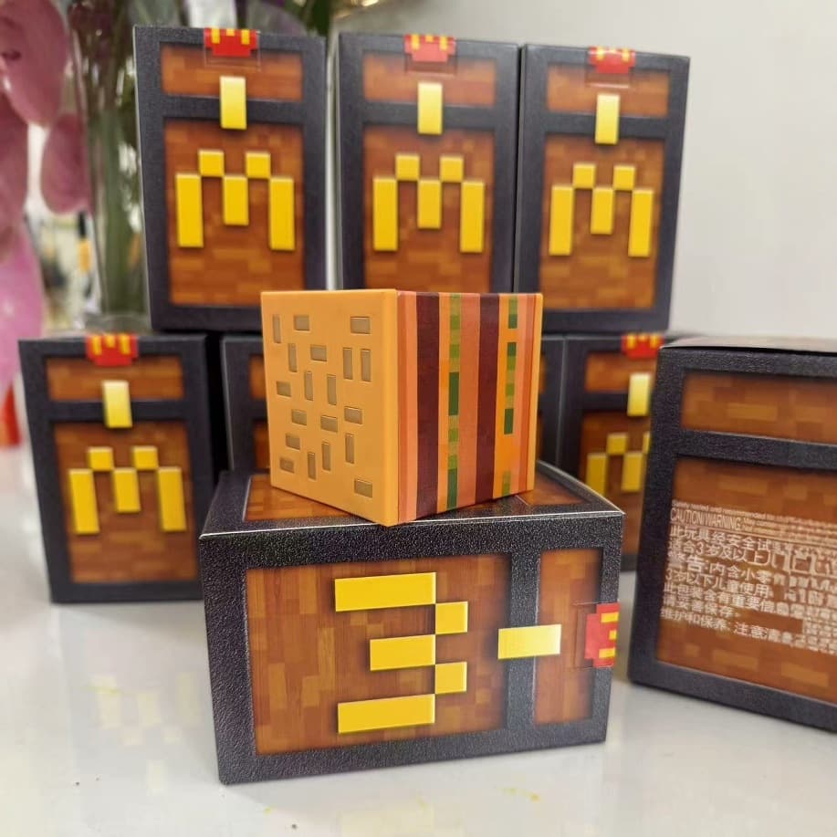 2025 McDonald's Minecraft Joint Movie Absence of Work Energy Package Happy Paradise Mini Joint Model 2