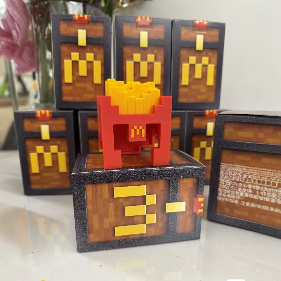 2025 McDonald's Minecraft Joint Movie Absence of Work Energy Package Happy Paradise Mini Joint Model 4