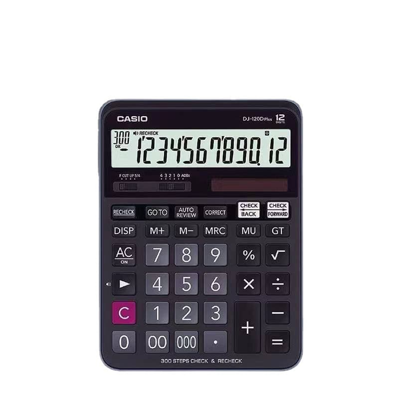 Casio DJ-120D Accountant Calculator Financial Business Multi-function 300 steps back to check calculation accounting office 5