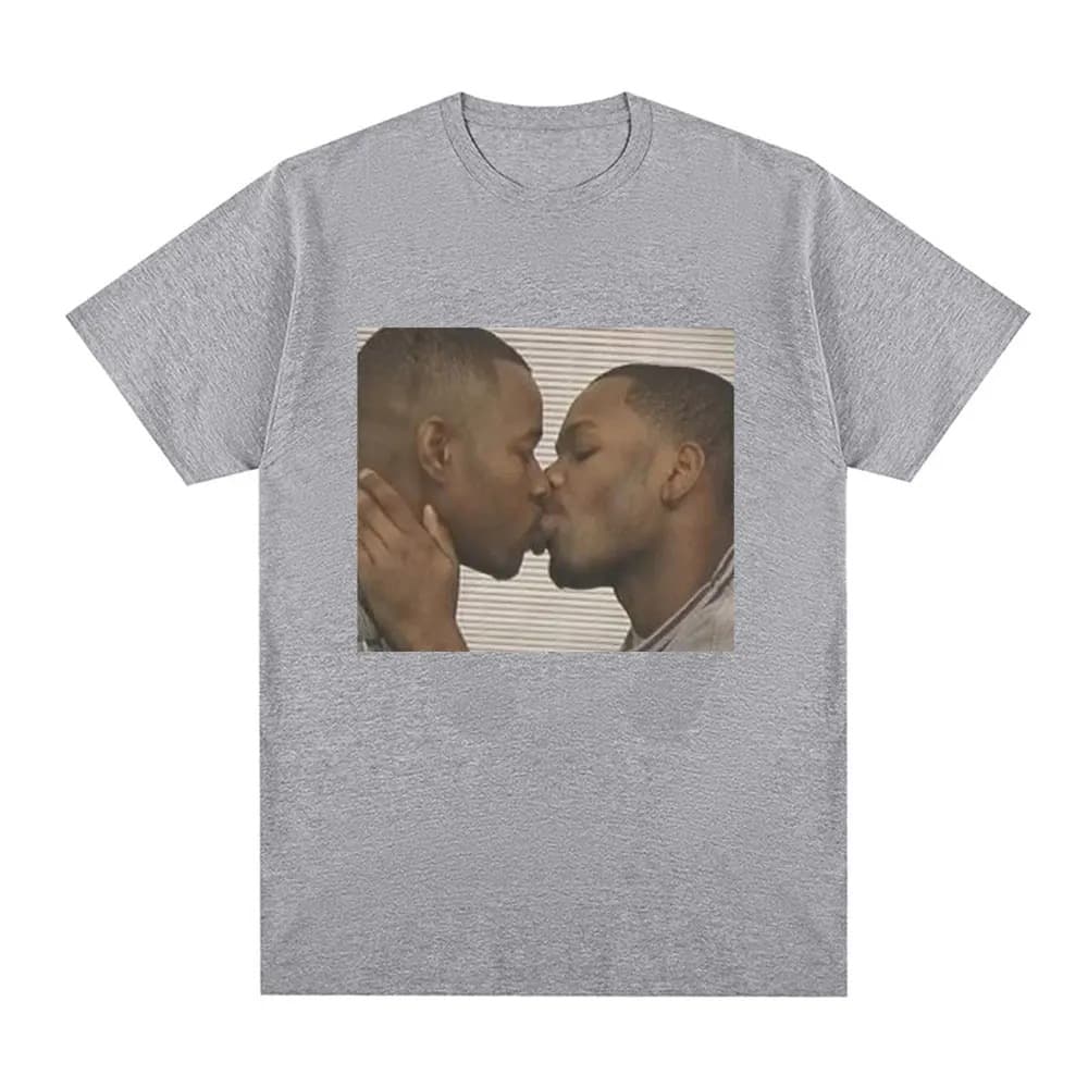 Men's fashionable retro short sleeve T-shirt hip-hop style for leisure, oversize 4