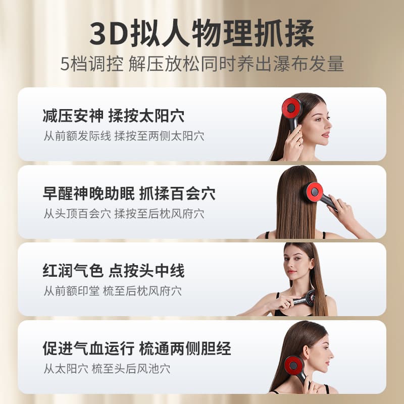 Hair lotion for scalp, electric pillbox, massager, hair oil, brush, new collection, easy application 3