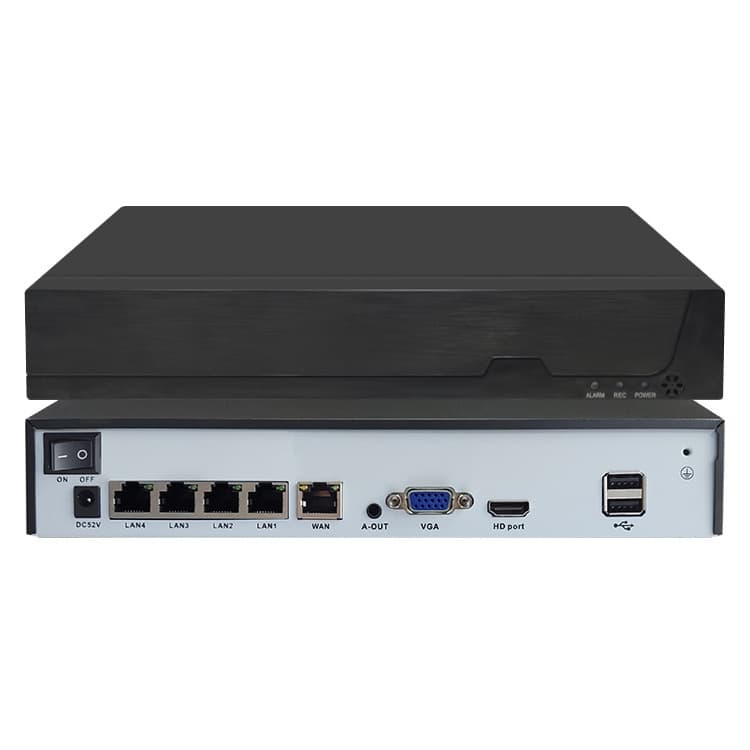 Xiongmai 4-channel/8-channel POE hard drive closed circuit TV network host 4K surveillance camera system 5